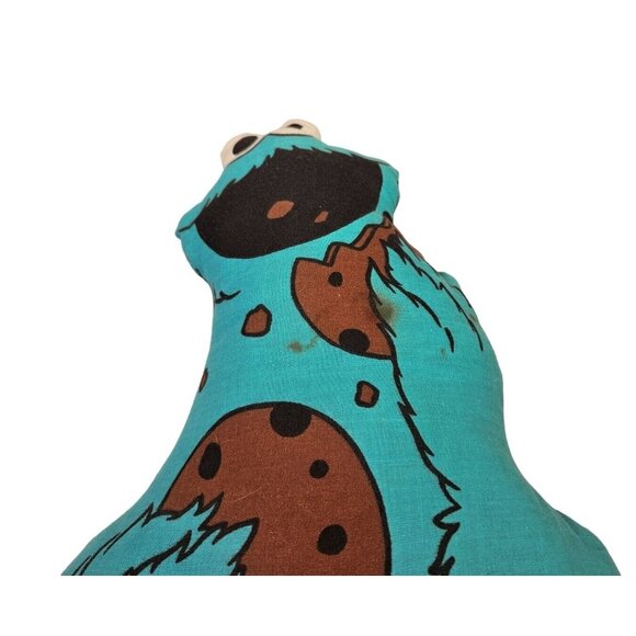 Vintage Cookie Monster Flat Plush 18" Sesame Street Muppets Inc. Stuffed Animal - Picture 2 of 7